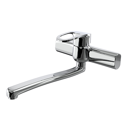 Kitchen Mixer With Swivel Spout